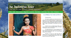 Desktop Screenshot of bebalinesetour.com